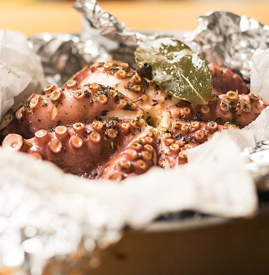 Oven-baked Octopus