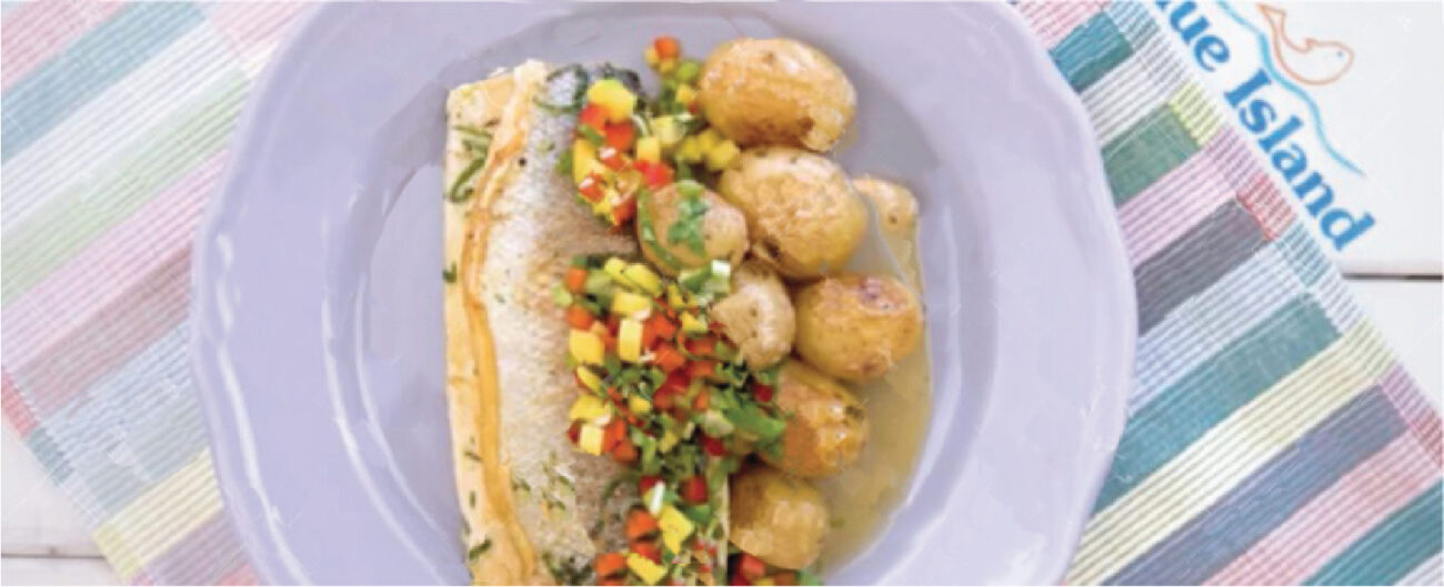 Sea Bass with Baby Potatoes