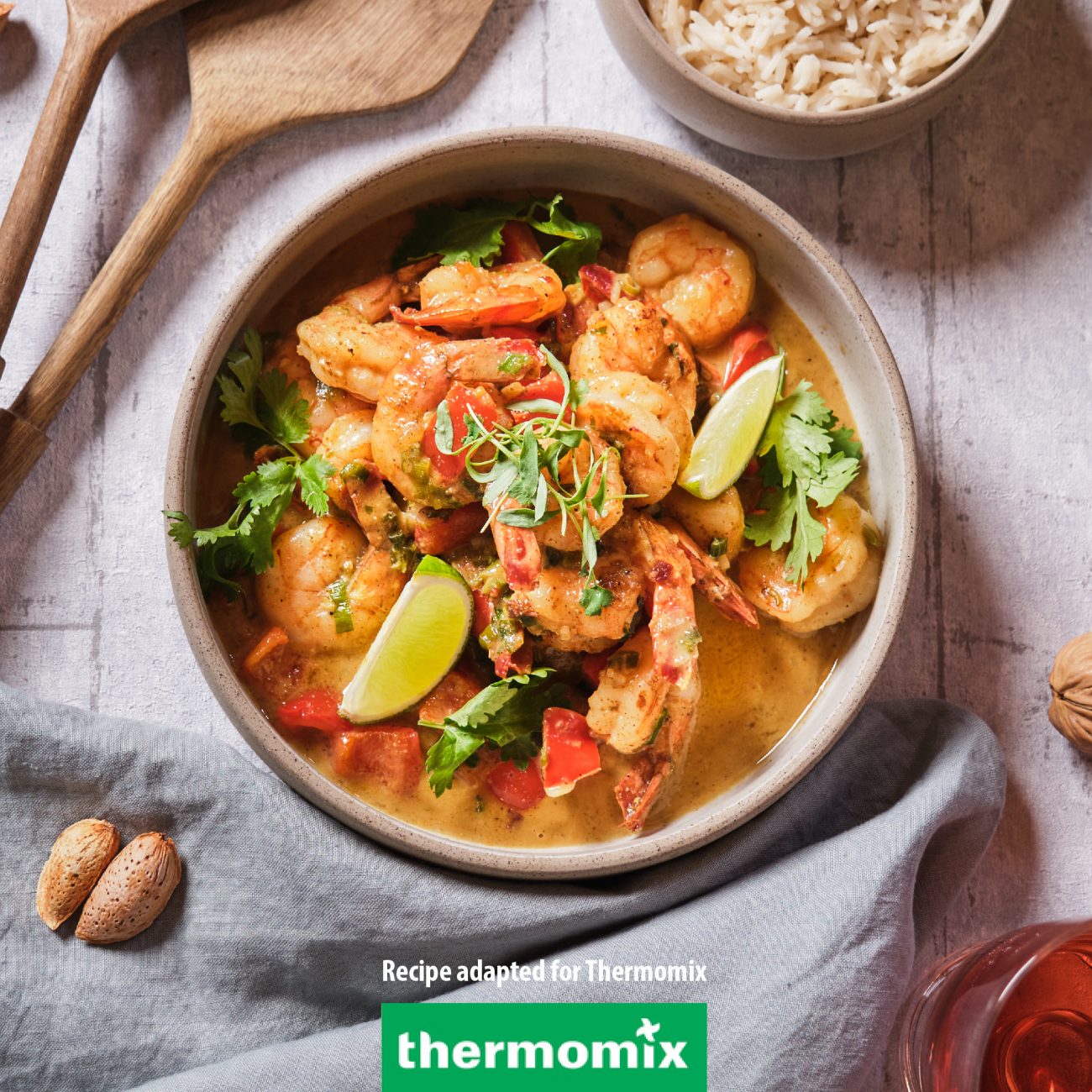 Prawn curry and rice – Thermomix